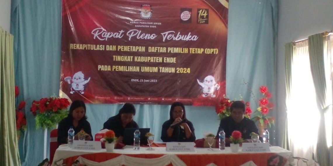 KPU Ende Tetapkan DPT Pemilu 2024 Sebanyak 211 004 Orang Ekorantt