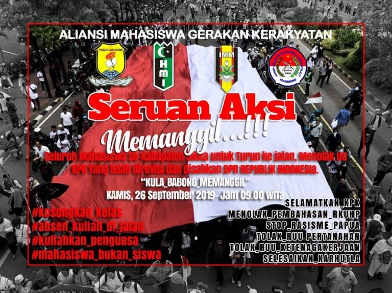 Breaking News: Esok, 1000 Mahasiswa di Maumere akan Lakukan Aksi Tolak UU KPK!