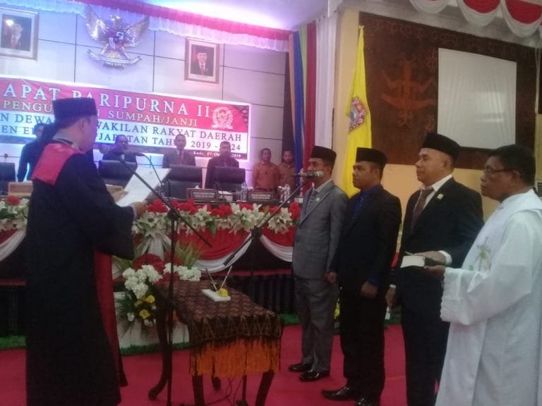 Tiga Ketua Partai di Ende dilantik Jadi Pimpinan DPRD