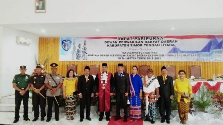 Pimpinan DPRD TTU 2019-2024 Resmi Dilantik