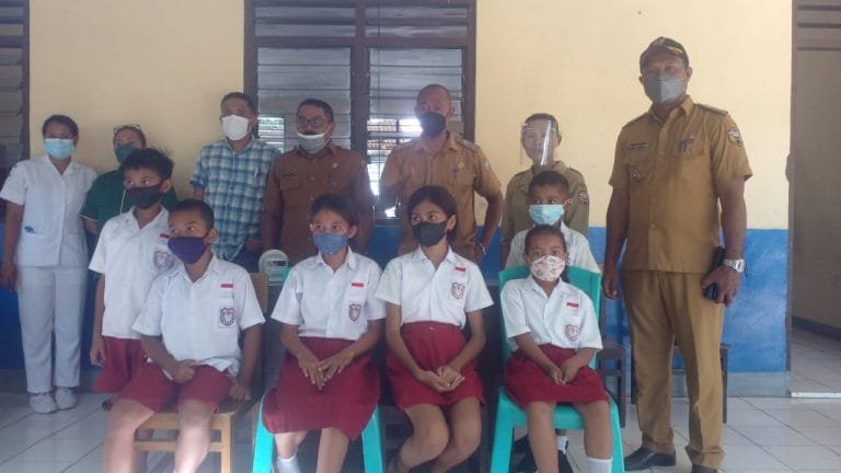 Pemcam Ende Tengah dan Puskesmas Kota Gelar Vaksinasi Anak, Hari Pertama 354 Anak Divaksin