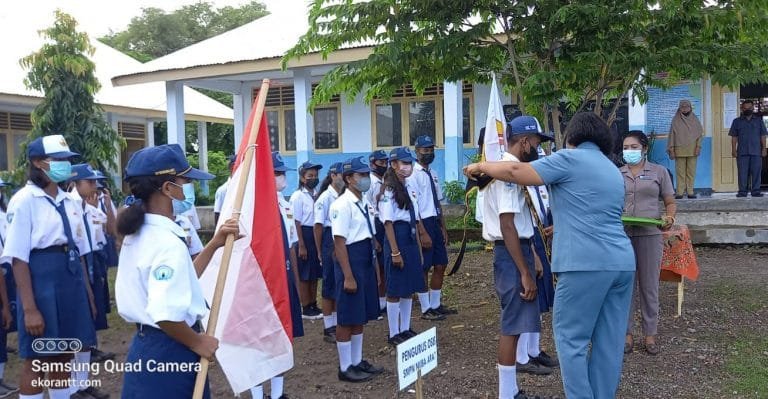 Tekad Ovan,  Ketua OSIS Terlantik Perkuat Kerja Sama di SMPN Nuba Arat