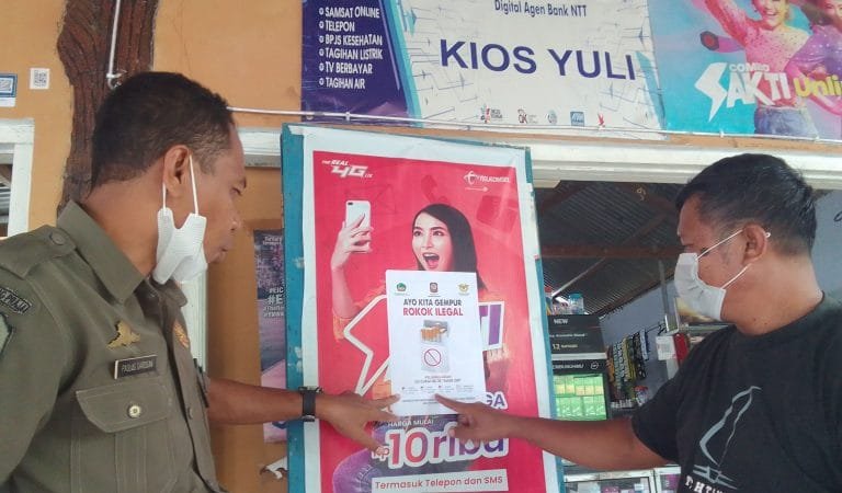 Satpol PP Manggarai Timur Gelar Sosialisasi Peredaran Rokok Ilegal