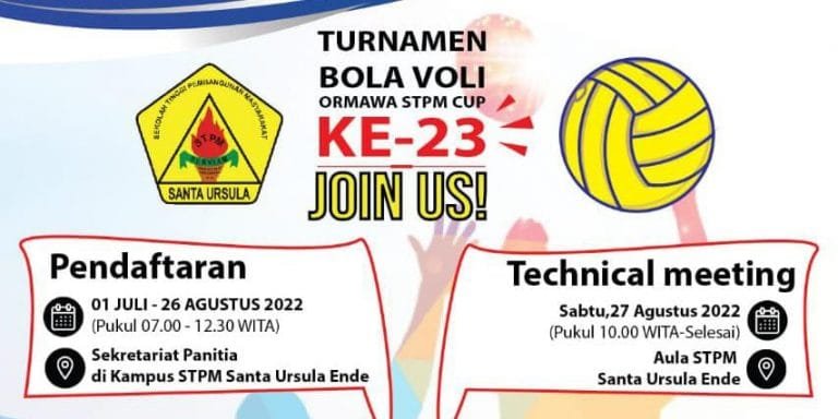 Buruan Daftar Turnamen Bola Voli Ormawa STPM Ende, Total Hadiah 165 Juta Rupiah