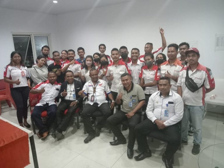 Karyawan Dealer Raja Jaya Motor Siap Bergabung Jadi Anggota Pintu Air