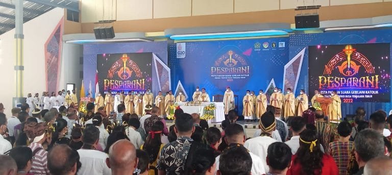 Pimpin Misa Pembukaan Pesparani, Uskup Agung Ende: Kita Optimis, Kita Mampu
