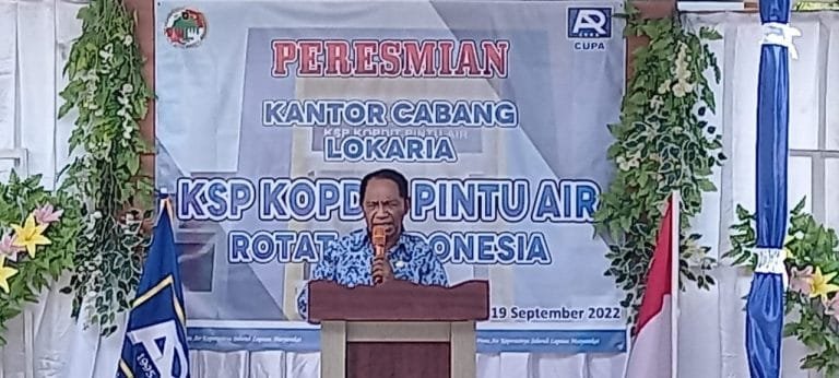 Wabup Romanus Apresiasi Peresmian Kantor Cabang Pintu Air ke-53
