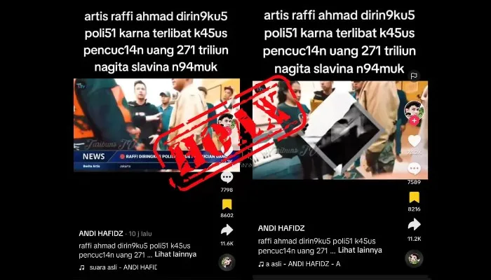(Hoaks) Raffi Ahmad Ditangkap Polisi