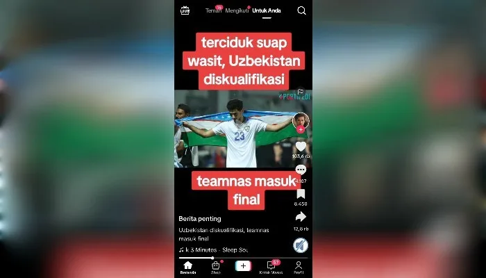 (Hoaks) Timnas Uzbekistan U-23 Didiskualifikasi Usai 'Kepergok' Suap Wasit