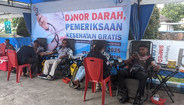 Bank NTT Cabang Ruteng Gelar Donor Darah dan Pemeriksaan Kesehatan Gratis Sambut HUT ke-63