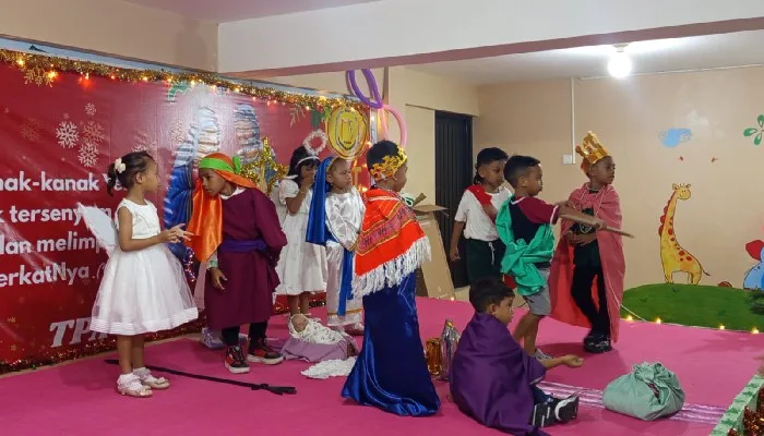 Rayakan Natal dengan Kesederhanaan, TKK Pilarin Wariskan Nilai Kasih Sejak Usia Dini