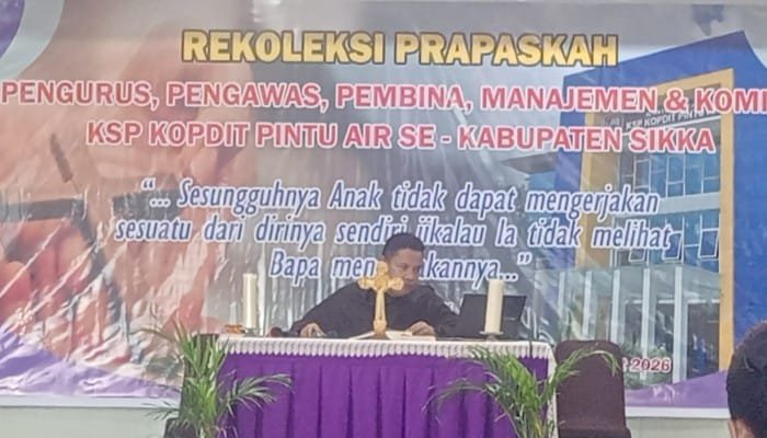 Pesan Rekoleksi Prapaskah Kopdit Pintu Air Jangan Main-main dengan Uang Koperasi