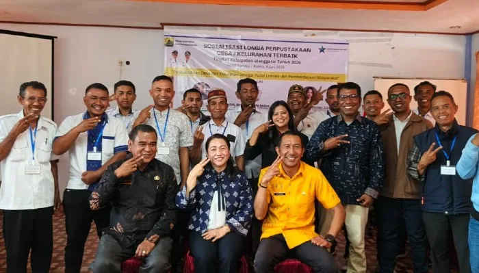 Pemkab Manggarai Perkuat Literasi Desa Lewat Lomba Perpustakaan